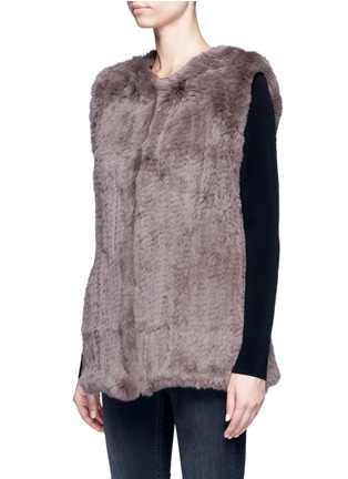 Front View - Click To Enlarge - 72348 - 'Libby' rabbit fur vest