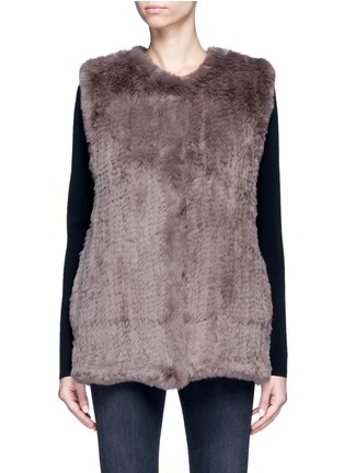 Main View - Click To Enlarge - 72348 - 'Libby' rabbit fur vest