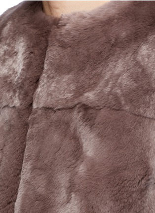 Detail View - Click To Enlarge - 72348 - 'Mackenzie' rabbit fur cropped jacket
