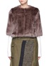Main View - Click To Enlarge - 72348 - 'Mackenzie' rabbit fur cropped jacket