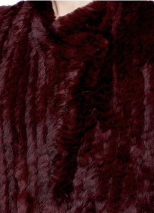 Detail View - Click To Enlarge - 72348 - 'Riley' crossover front rabbit fur vest