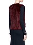 Back View - Click To Enlarge - 72348 - 'Riley' crossover front rabbit fur vest