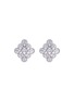 Main View - Click To Enlarge - LC COLLECTION JEWELLERY - Diamond 18k gold geometric cutout earrings