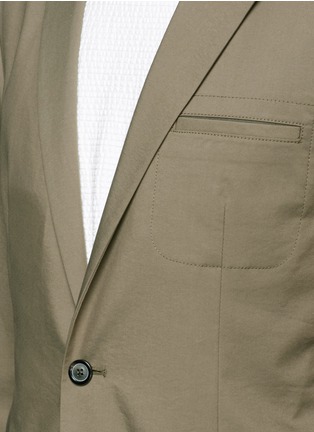 Detail View - Click To Enlarge - WOOYOUNGMI - Grosgrain trim blazer