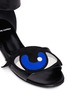 Detail View - Click To Enlarge - PIERRE HARDY - 'Oh Roy' eye appliqué leather sandals