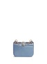 Back View - Click To Enlarge - VALENTINO GARAVANI - 'Rockstud Lock' small crystal embellished leather chain bag