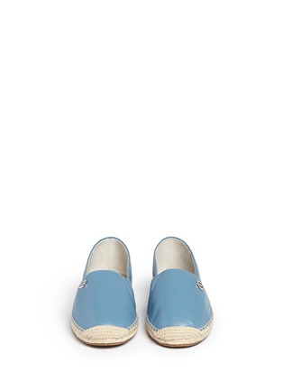 Front View - Click To Enlarge - MICHAEL KORS - 'Kendrick' leather espadrille slip-ons