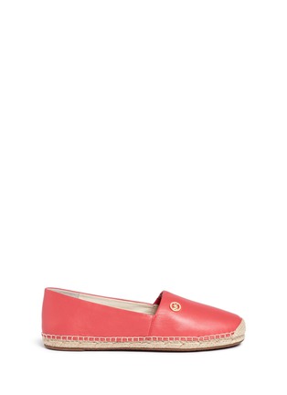 Main View - Click To Enlarge - MICHAEL KORS - 'Kendrick' leather espadrille slip-ons