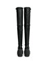 Back View - Click To Enlarge - SACAI - Thigh high leather loafer wedge boots