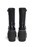 Back View - Click To Enlarge - SACAI - Leather loafer wedge ankle boots