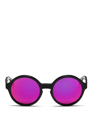 Main View - Click To Enlarge - ANDERNE - 'Luftballons' acetate mirror round sunglasses
