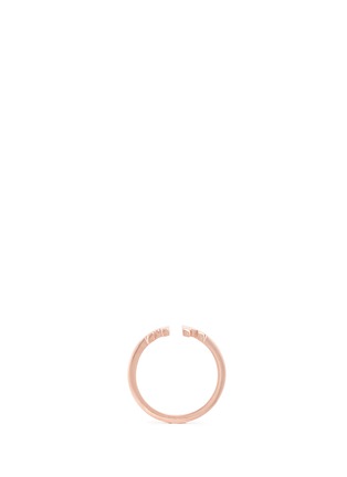 Figure View - Click To Enlarge - MARIA BLACK - 'Hue' rose gold plated sterling silver ring