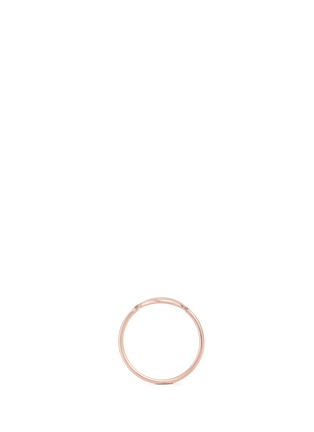Figure View - Click To Enlarge - MARIA BLACK - 'Monocle' rose gold plated sterling silver ring
