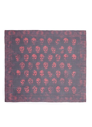Main View - Click To Enlarge - ALEXANDER MCQUEEN - Eaten skull print silk chiffon scarf