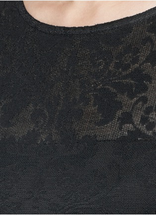 Detail View - Click To Enlarge - ST. JOHN - Etched floral jacquard sheath dress