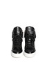 Figure View - Click To Enlarge - ASH - 'Alfa' embossed ribcage leather wedge sneakers