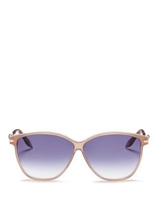 Main View - Click To Enlarge - VICTORIA BECKHAM - 'Vienna' wavy cutout temple acetate sunglasses