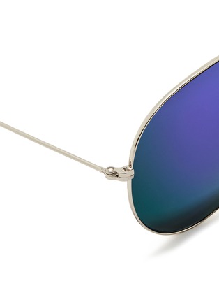 Detail View - Click To Enlarge - VICTORIA BECKHAM - 'Classic' optic effect mirror aviator sunglasses