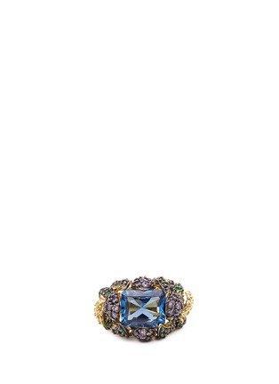 Main View - Click To Enlarge - ANABELA CHAN - 'Blueberry' 18k gold solitaire sapphire cocktail ring
