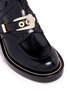 Detail View - Click To Enlarge - BALENCIAGA - 'Ceinture' metal eyelet cutout leather Derby boots