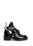 Main View - Click To Enlarge - BALENCIAGA - 'Ceinture' metal eyelet cutout leather Derby boots