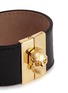 Detail View - Click To Enlarge - ALEXANDER MCQUEEN - Skull clasp wide leather bracelet