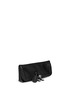 Front View - Click To Enlarge - ALEXANDER MCQUEEN - 'Padlock' leather clutch