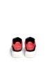 Back View - Click To Enlarge - ALEXANDER MCQUEEN - Leather combo lace sneakers