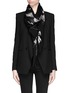 Figure View - Click To Enlarge - ALEXANDER MCQUEEN - Swallow skull silk chiffon scarf