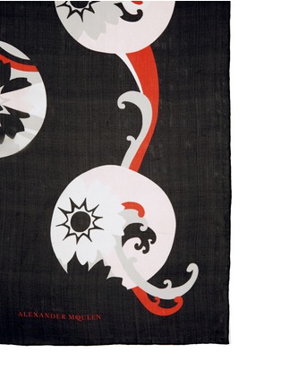 Detail View - Click To Enlarge - ALEXANDER MCQUEEN - Kansai kimono print silk chiffon scarf