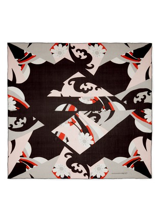 Main View - Click To Enlarge - ALEXANDER MCQUEEN - Kite print silk chiffon scarf