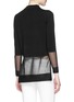 Back View - Click To Enlarge - WHISTLES - Sheer bottom fine knit sweater