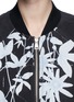 Detail View - Click To Enlarge - WHISTLES - Botanical print silk chiffon bomber jacket