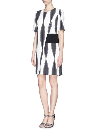 Figure View - Click To Enlarge - WHISTLES - 'Sekka' overlay stripe dress