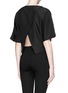 Back View - Click To Enlarge - WHISTLES - Cross split back silk crepe top