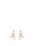 Main View - Click To Enlarge - MIRIAM HASKELL - Crystal Baroque pearl bow drop earrings