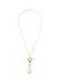 Main View - Click To Enlarge - AISHWARYA - Diamond ruby pearl gold alloy tassel pendant necklace