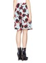 Back View - Click To Enlarge - SEE BY CHLOÉ - Artichoke print pleat wide leg skort