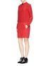Figure View - Click To Enlarge - SEE BY CHLOÉ - Silk combo dress