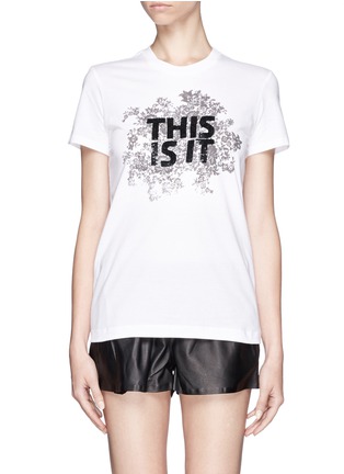 Main View - Click To Enlarge - MARKUS LUPFER - 'This Is It' sequin Kate T-shirt