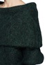 Detail View - Click To Enlarge - ACNE STUDIOS - Off shoulder bertha collar mohair sweater