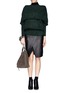 Figure View - Click To Enlarge - ACNE STUDIOS - Off shoulder bertha collar mohair sweater