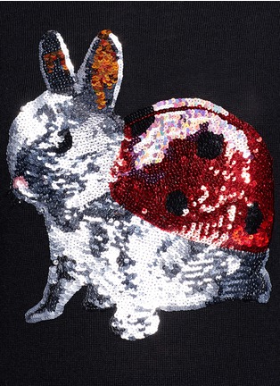 Detail View - Click To Enlarge - MARKUS LUPFER - 'Bunny Bird' sequin Emma sweater