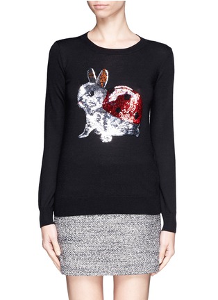 Main View - Click To Enlarge - MARKUS LUPFER - 'Bunny Bird' sequin Emma sweater