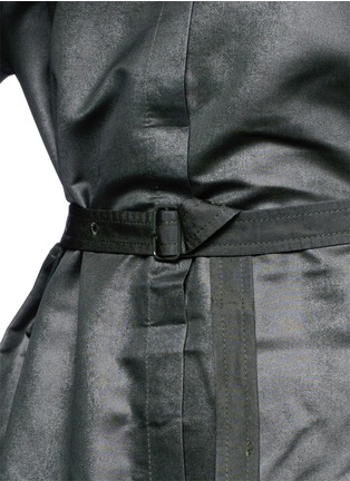 Detail View - Click To Enlarge - ACNE STUDIOS - Mercerised poplin belt shirt dress 