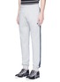 Front View - Click To Enlarge - LANVIN - Ribbon trim cotton jogging pants