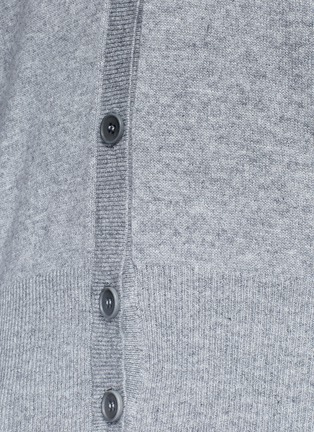 Detail View - Click To Enlarge - THEORY - 'Saline B' cold shoulder cashmere cardigan