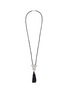 Main View - Click To Enlarge - KENNETH JAY LANE - Tassel glass crystal pavé pendant bead necklace