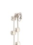 Detail View - Click To Enlarge - KENNETH JAY LANE - Linear glass crystal asymmetric clip earrings