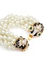 Detail View - Click To Enlarge - KENNETH JAY LANE - Enamelled floral charm tiered glass pearl bracelet